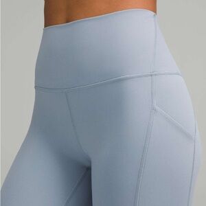 Lululemon Align HR Pant w/ Pockets 25" Pastel Blue Lined